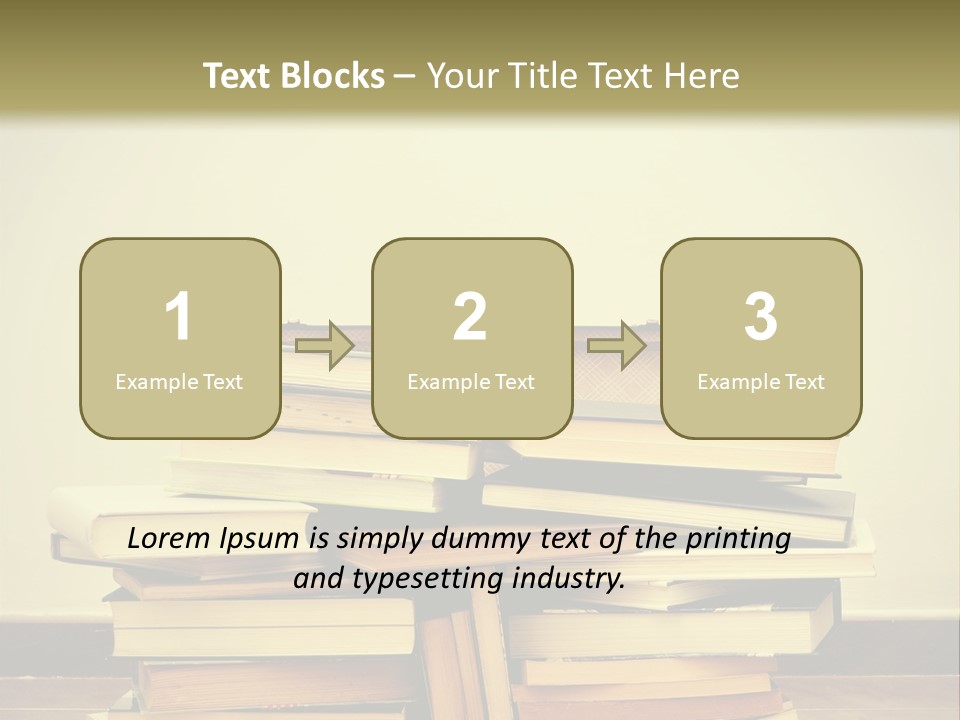 A Bunch Of Books Sitting On Top Of A Suitcase PowerPoint Template
