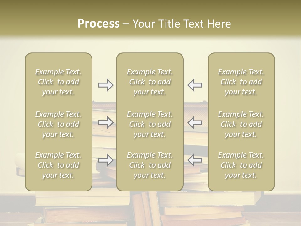 A Bunch Of Books Sitting On Top Of A Suitcase PowerPoint Template
