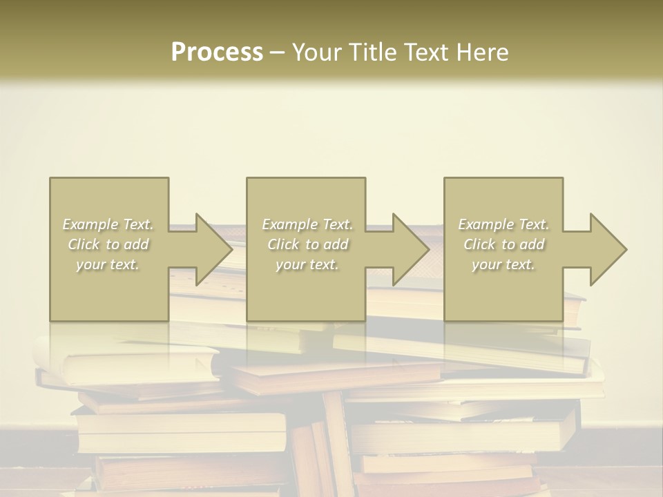 A Bunch Of Books Sitting On Top Of A Suitcase PowerPoint Template