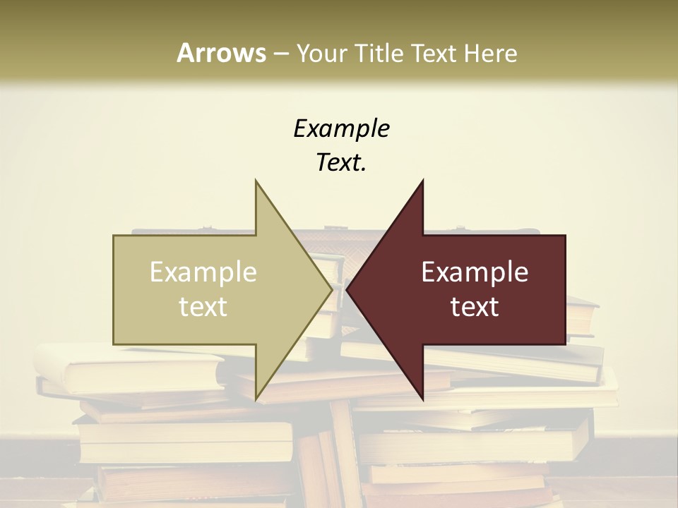 A Bunch Of Books Sitting On Top Of A Suitcase PowerPoint Template