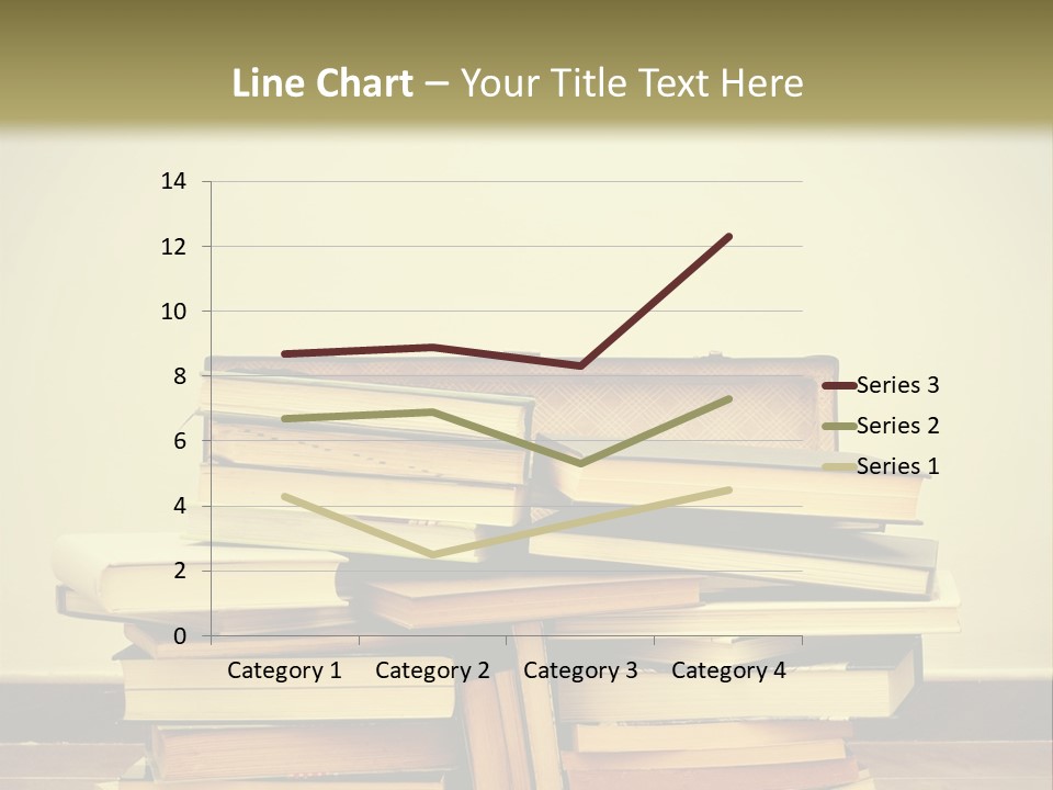 A Bunch Of Books Sitting On Top Of A Suitcase PowerPoint Template