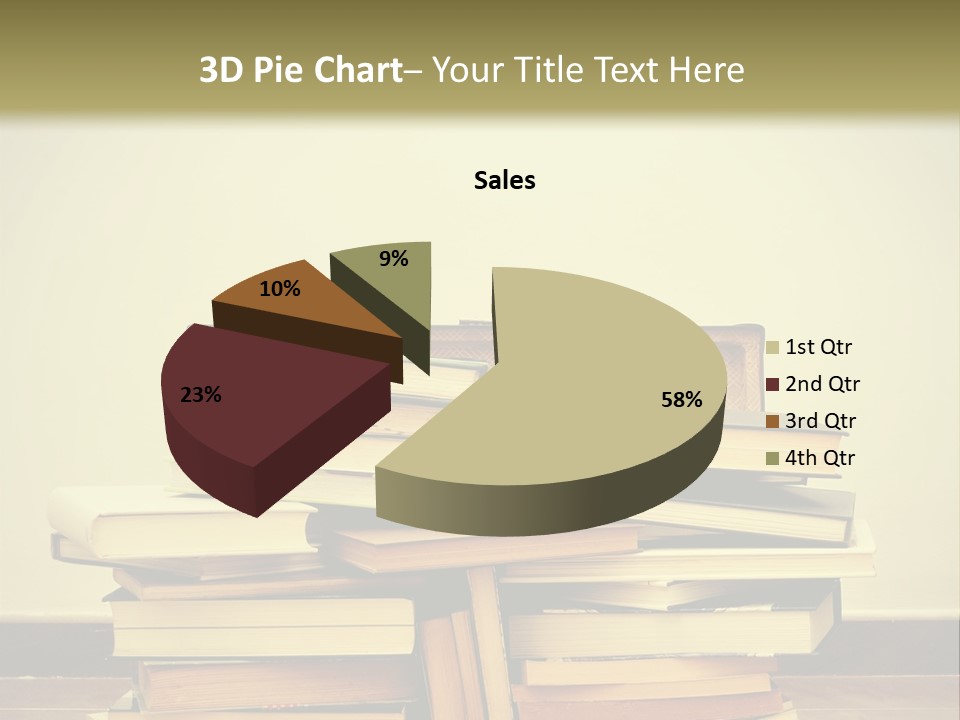 A Bunch Of Books Sitting On Top Of A Suitcase PowerPoint Template