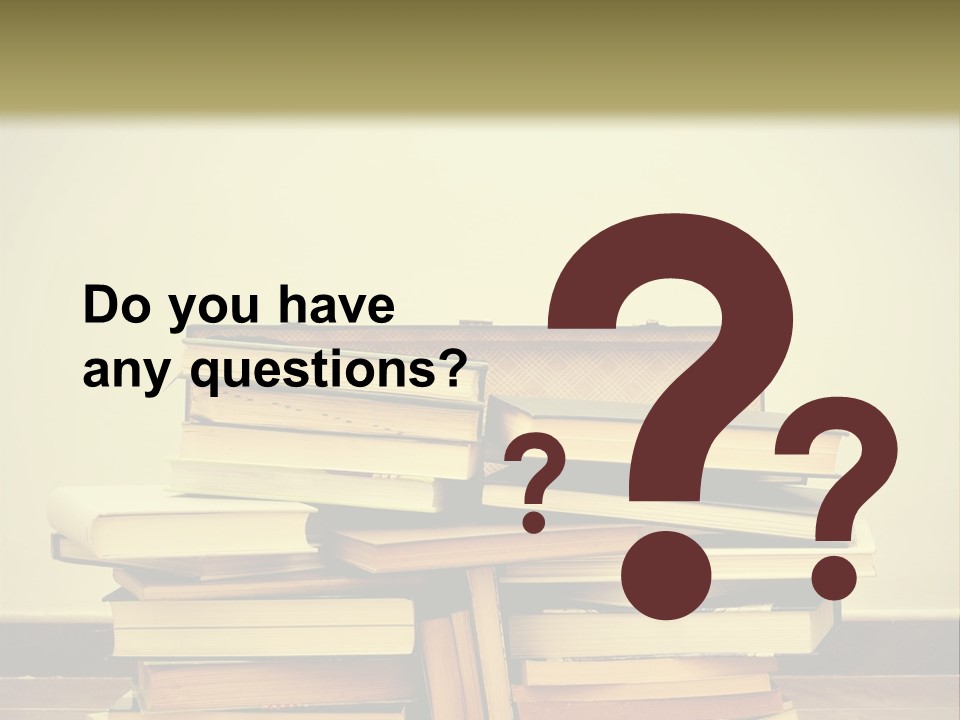 A Bunch Of Books Sitting On Top Of A Suitcase PowerPoint Template