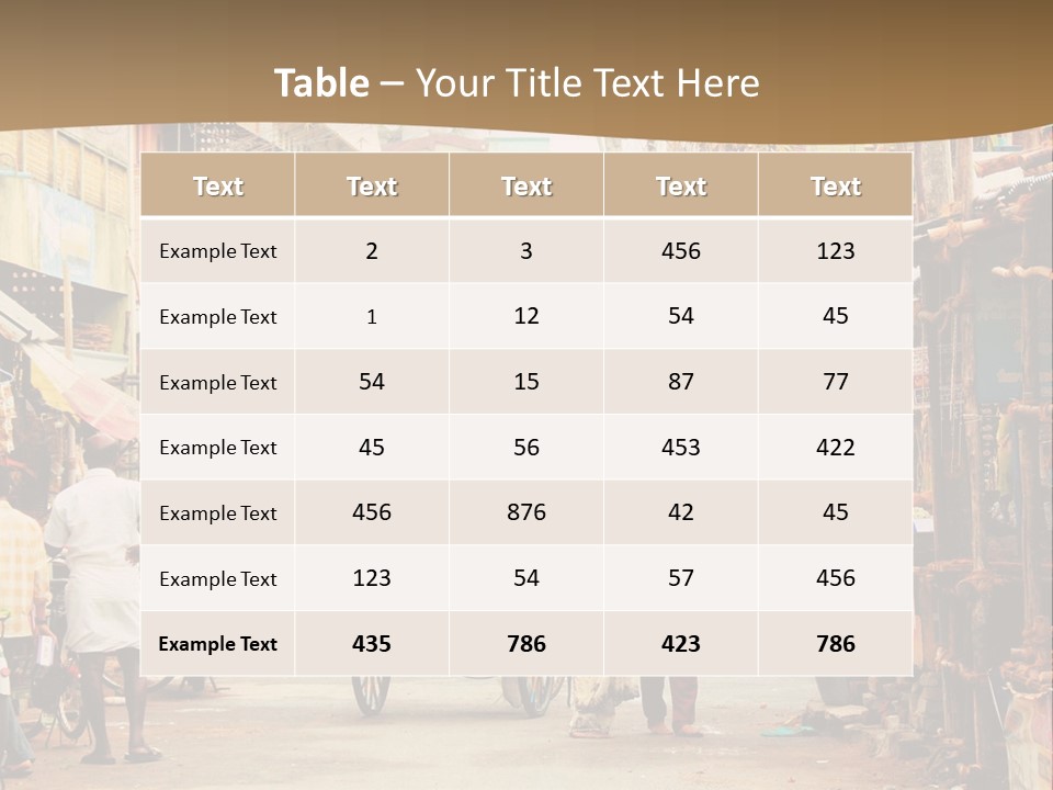 A Group Of People Walking Down A Street PowerPoint Template