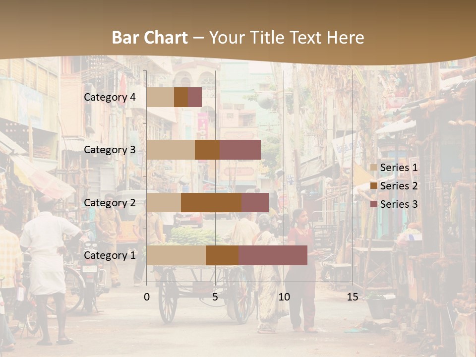A Group Of People Walking Down A Street PowerPoint Template