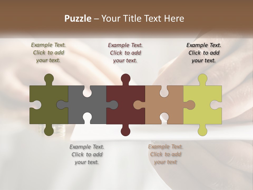 A Person Writing On A Piece Of Paper With A Pen PowerPoint Template