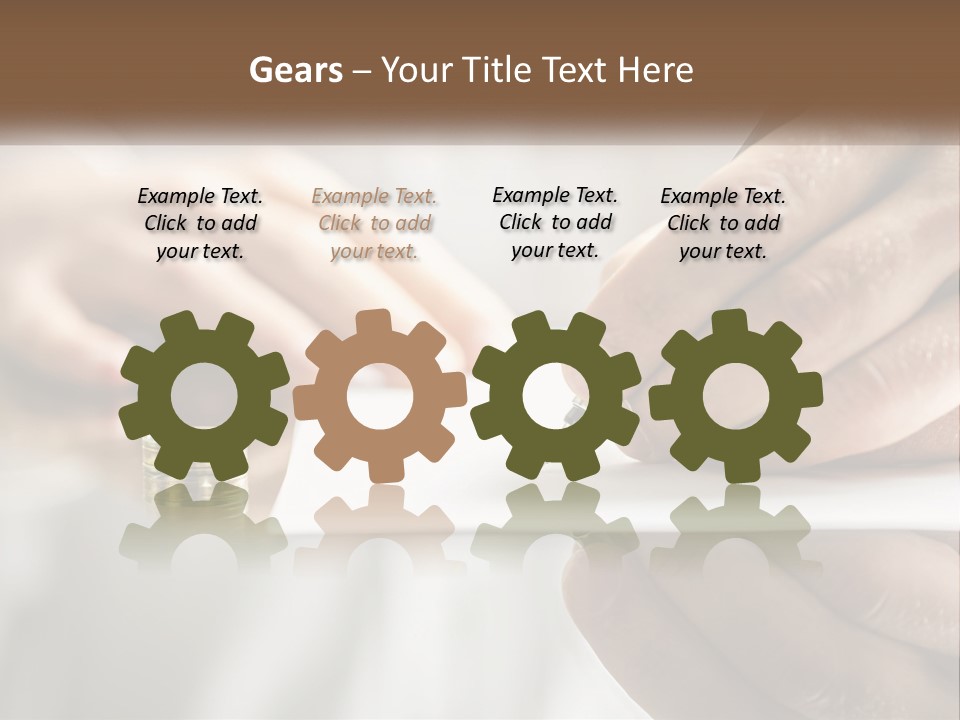 A Person Writing On A Piece Of Paper With A Pen PowerPoint Template