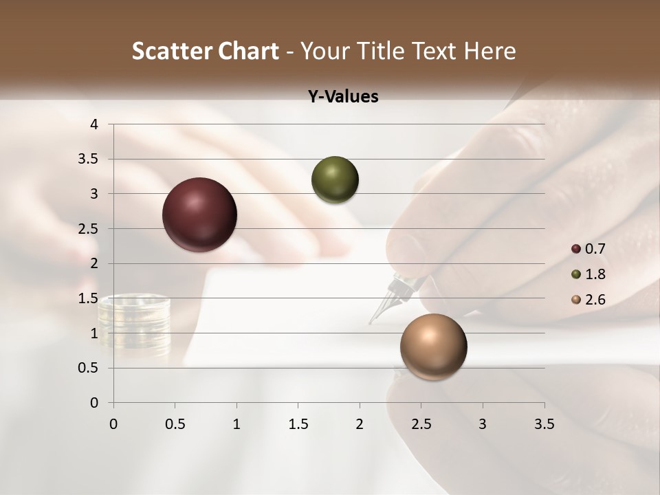 A Person Writing On A Piece Of Paper With A Pen PowerPoint Template