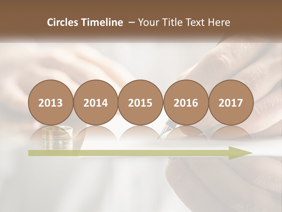 A Person Writing On A Piece Of Paper With A Pen PowerPoint Template