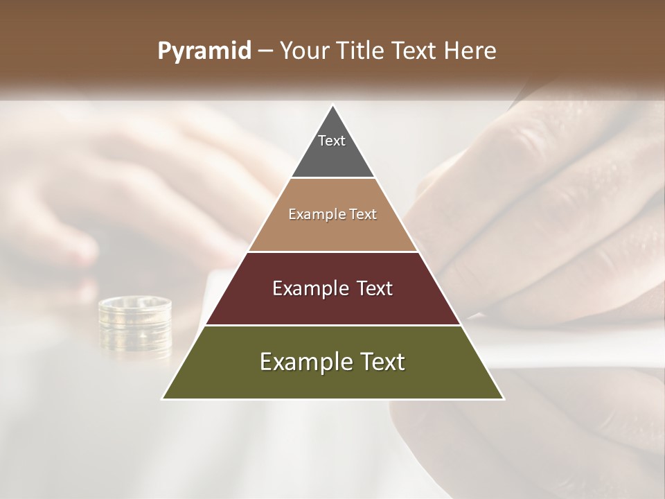 A Person Writing On A Piece Of Paper With A Pen PowerPoint Template