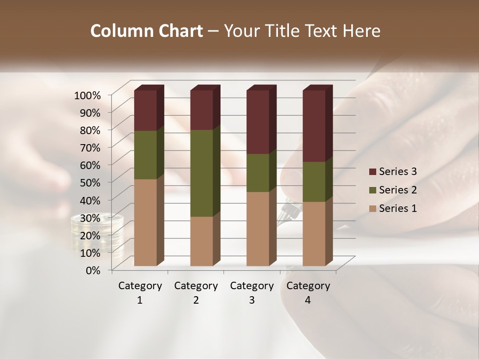 A Person Writing On A Piece Of Paper With A Pen PowerPoint Template