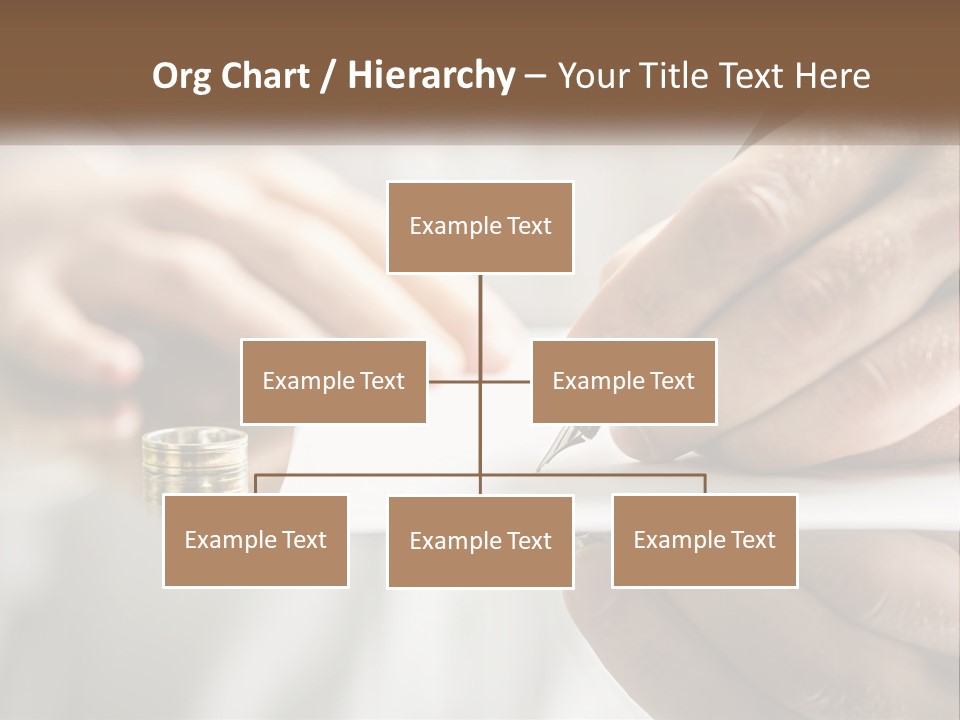 A Person Writing On A Piece Of Paper With A Pen PowerPoint Template