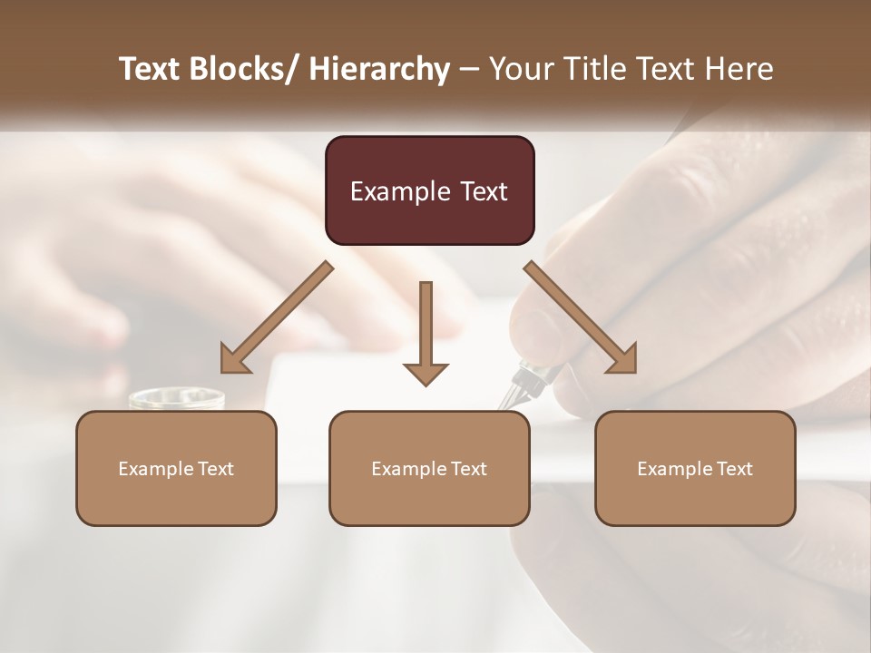 A Person Writing On A Piece Of Paper With A Pen PowerPoint Template