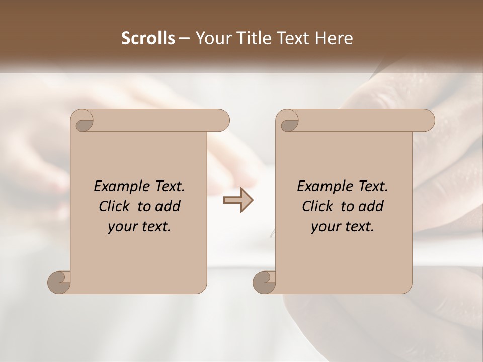 A Person Writing On A Piece Of Paper With A Pen PowerPoint Template