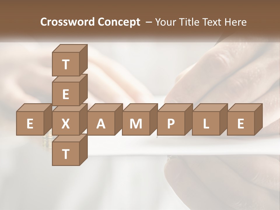 A Person Writing On A Piece Of Paper With A Pen PowerPoint Template