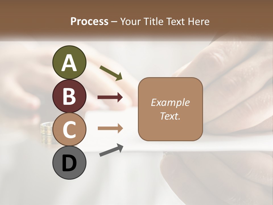 A Person Writing On A Piece Of Paper With A Pen PowerPoint Template