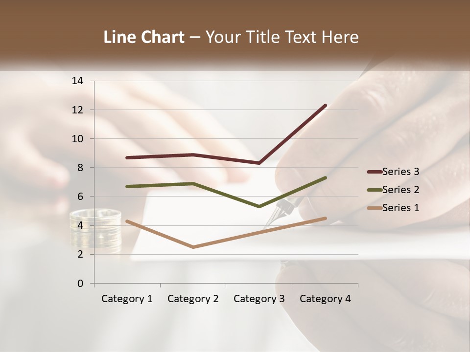 A Person Writing On A Piece Of Paper With A Pen PowerPoint Template