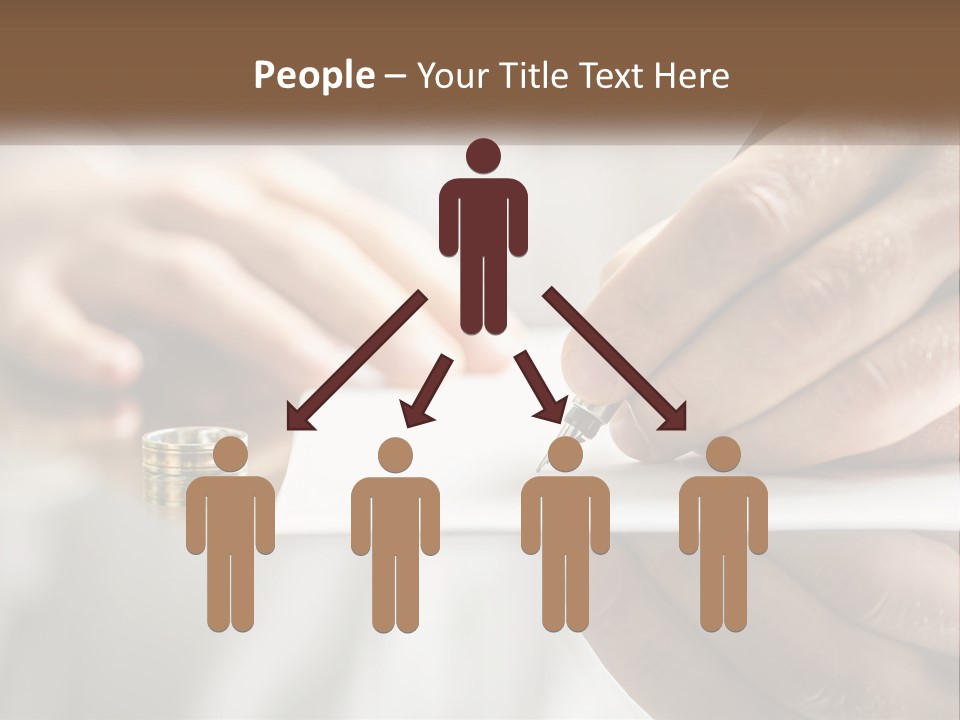 A Person Writing On A Piece Of Paper With A Pen PowerPoint Template