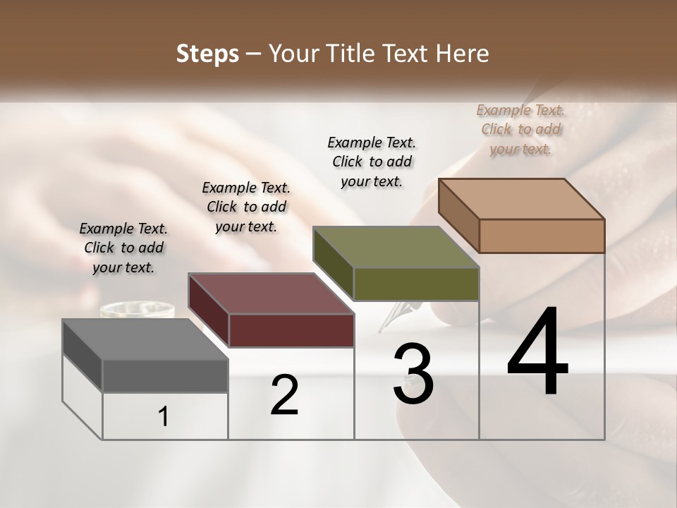 A Person Writing On A Piece Of Paper With A Pen PowerPoint Template