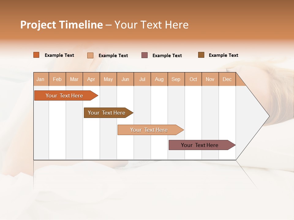 A Beautiful Blonde Woman Laying In Bed With Her Eyes Closed PowerPoint Template