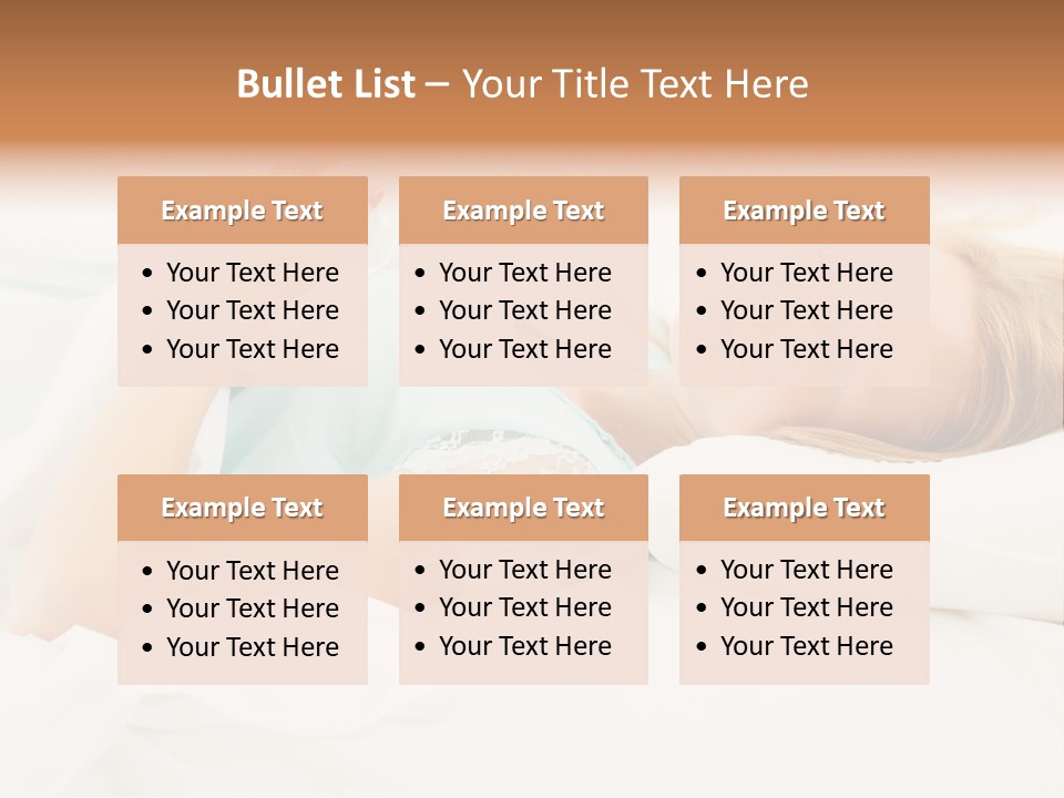 A Beautiful Blonde Woman Laying In Bed With Her Eyes Closed PowerPoint Template