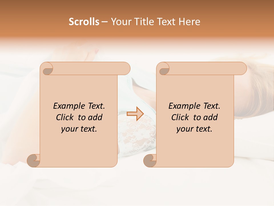 A Beautiful Blonde Woman Laying In Bed With Her Eyes Closed PowerPoint Template