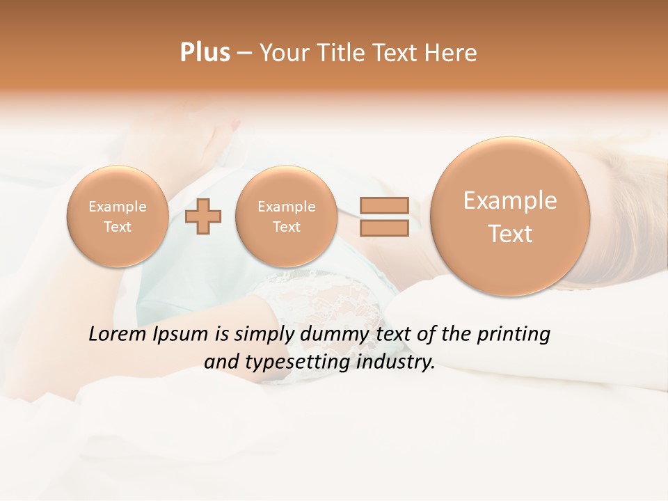 A Beautiful Blonde Woman Laying In Bed With Her Eyes Closed PowerPoint Template