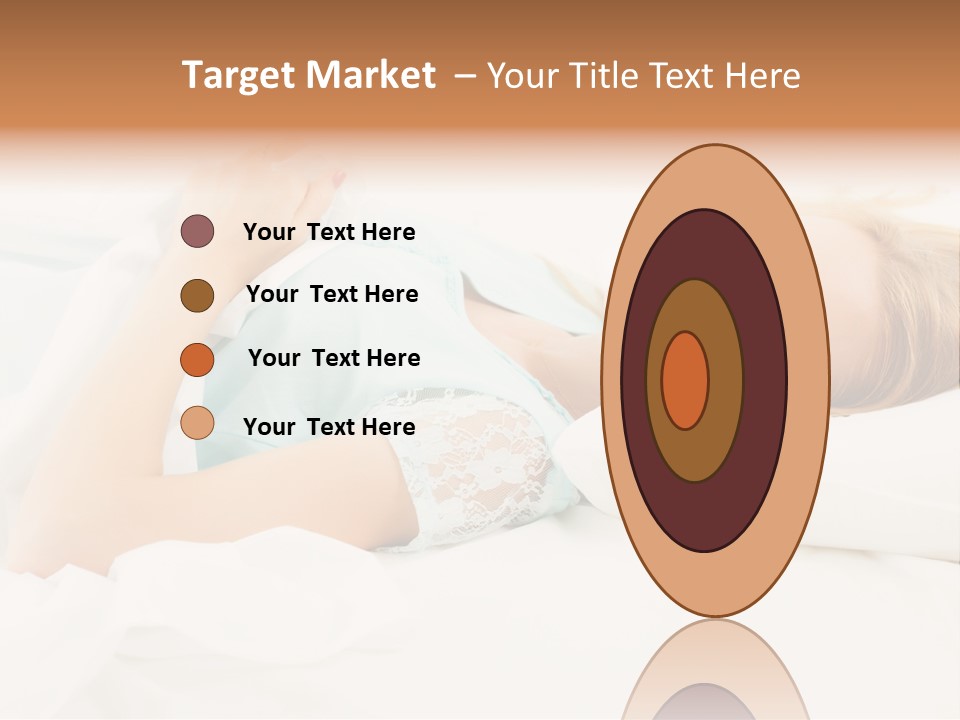 A Beautiful Blonde Woman Laying In Bed With Her Eyes Closed PowerPoint Template