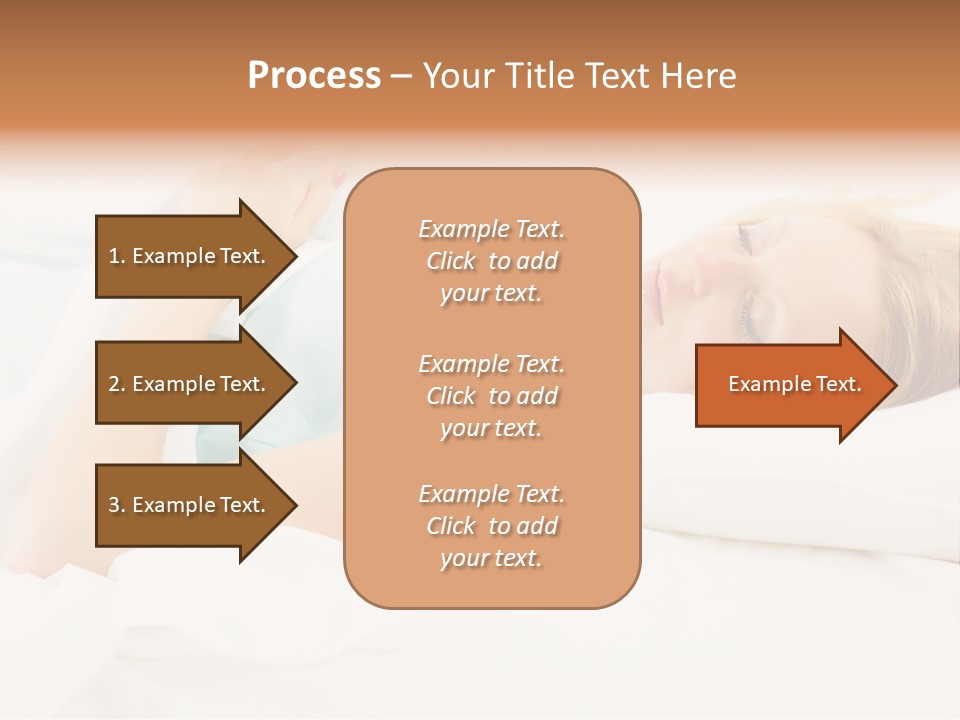 A Beautiful Blonde Woman Laying In Bed With Her Eyes Closed PowerPoint Template