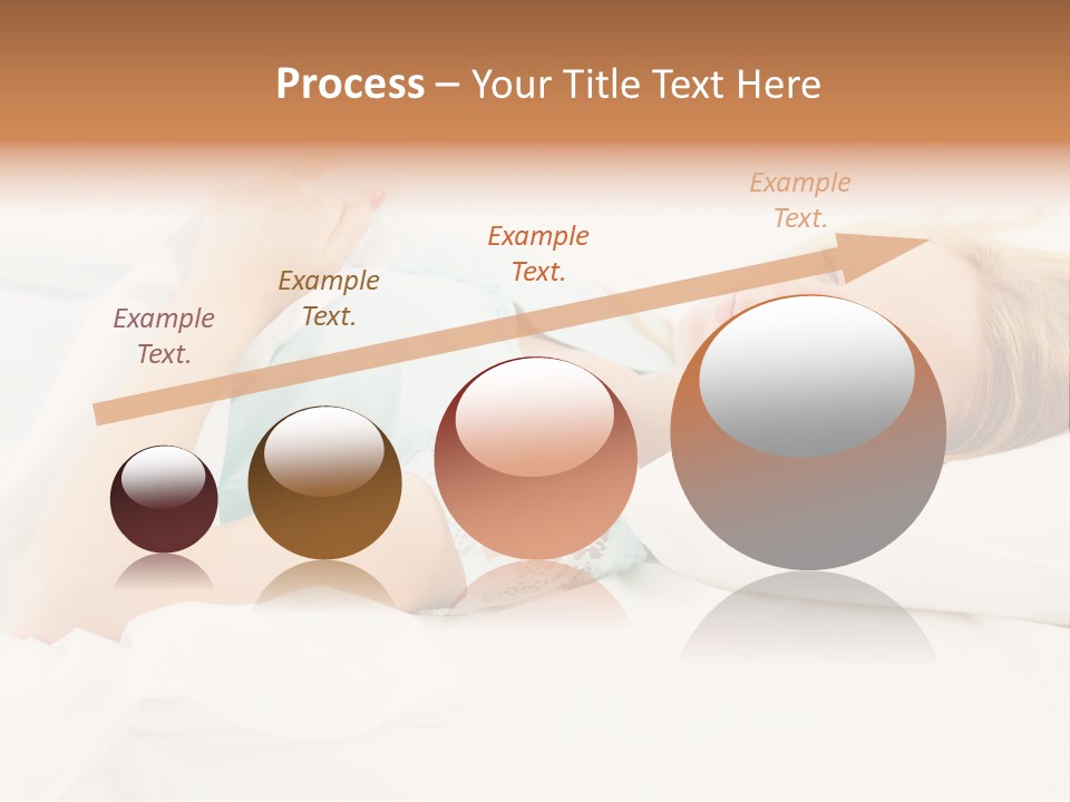 A Beautiful Blonde Woman Laying In Bed With Her Eyes Closed PowerPoint Template