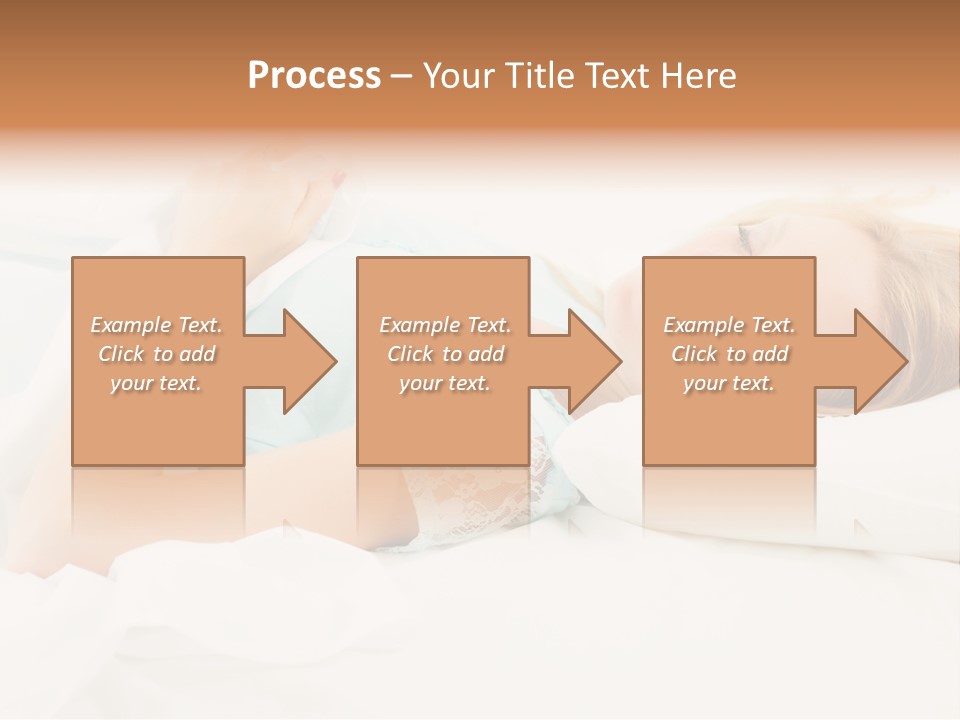 A Beautiful Blonde Woman Laying In Bed With Her Eyes Closed PowerPoint Template