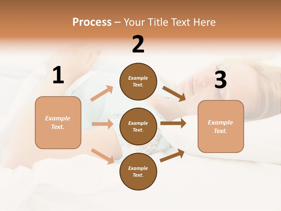 A Beautiful Blonde Woman Laying In Bed With Her Eyes Closed PowerPoint Template