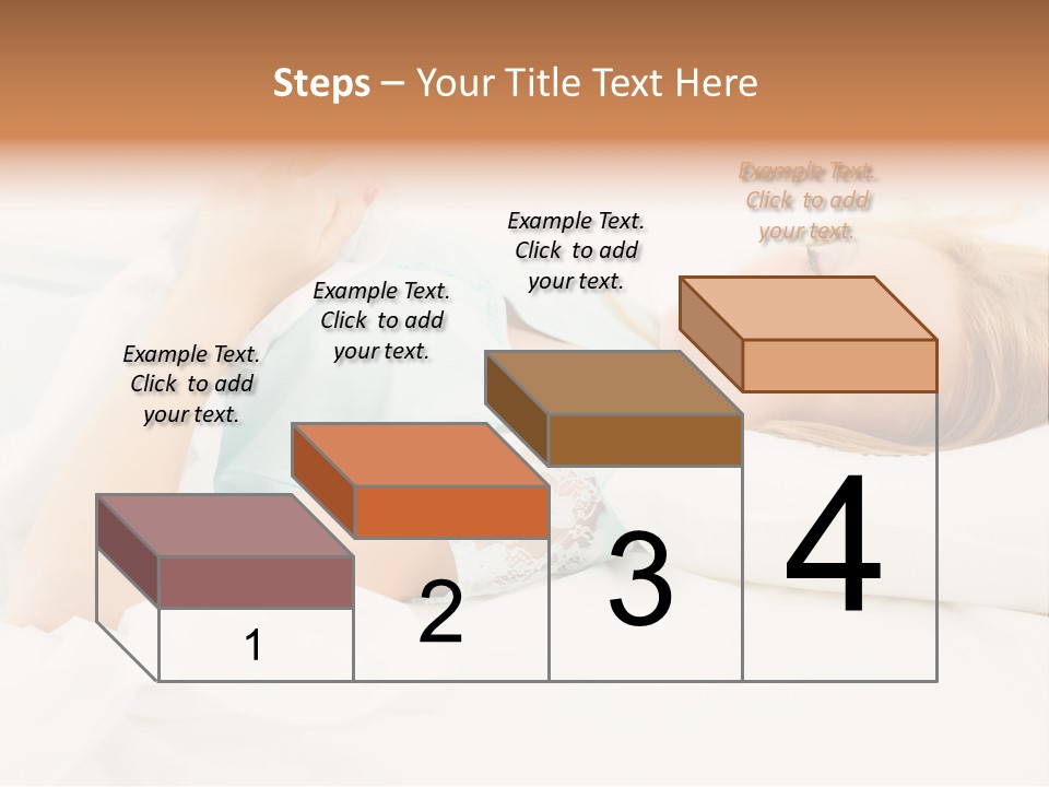 A Beautiful Blonde Woman Laying In Bed With Her Eyes Closed PowerPoint Template