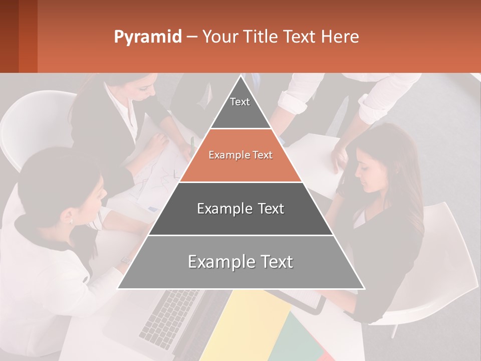 A Group Of Business People Sitting Around A Table PowerPoint Template