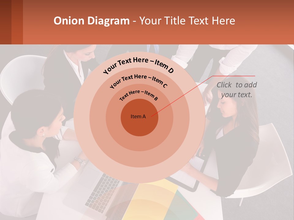 A Group Of Business People Sitting Around A Table PowerPoint Template