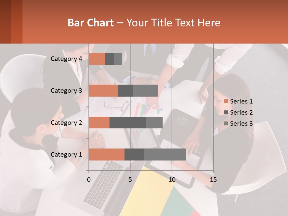 A Group Of Business People Sitting Around A Table PowerPoint Template