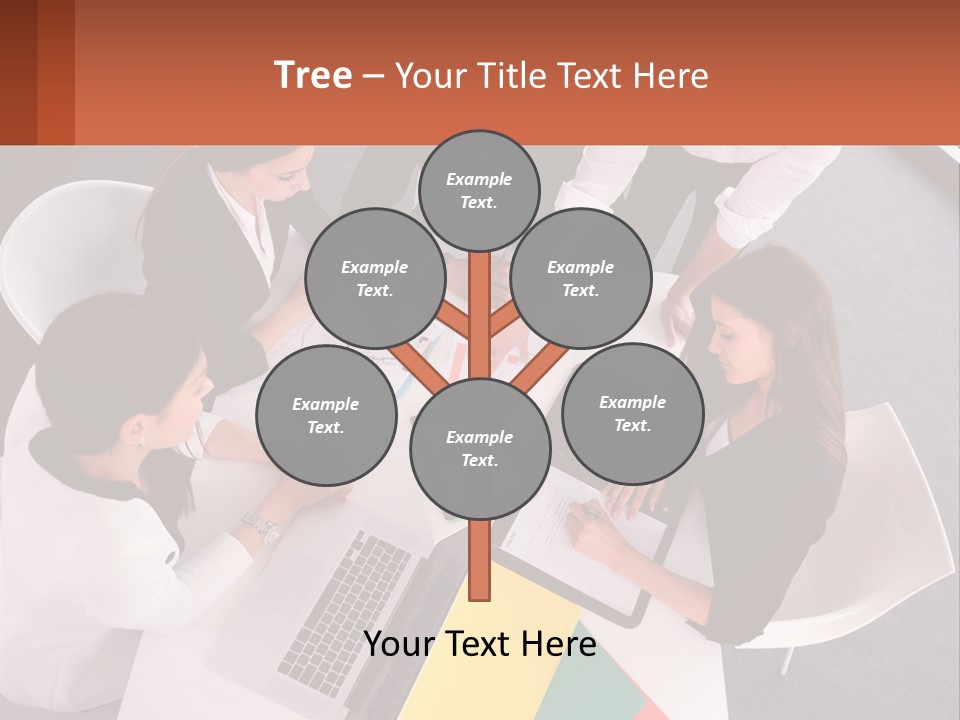 A Group Of Business People Sitting Around A Table PowerPoint Template