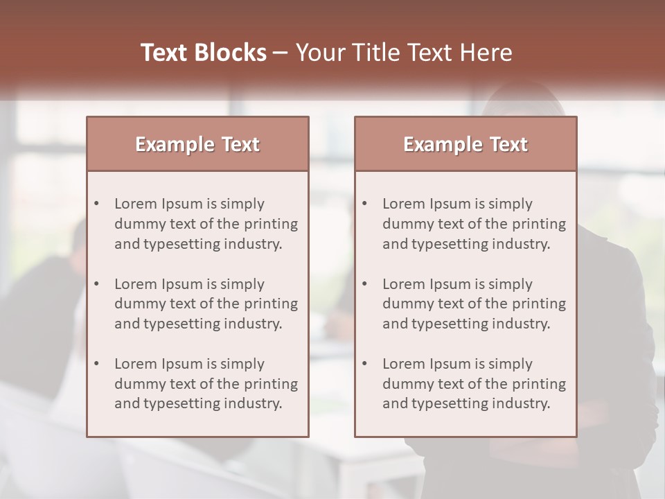 A Woman Standing In Front Of A Group Of People PowerPoint Template