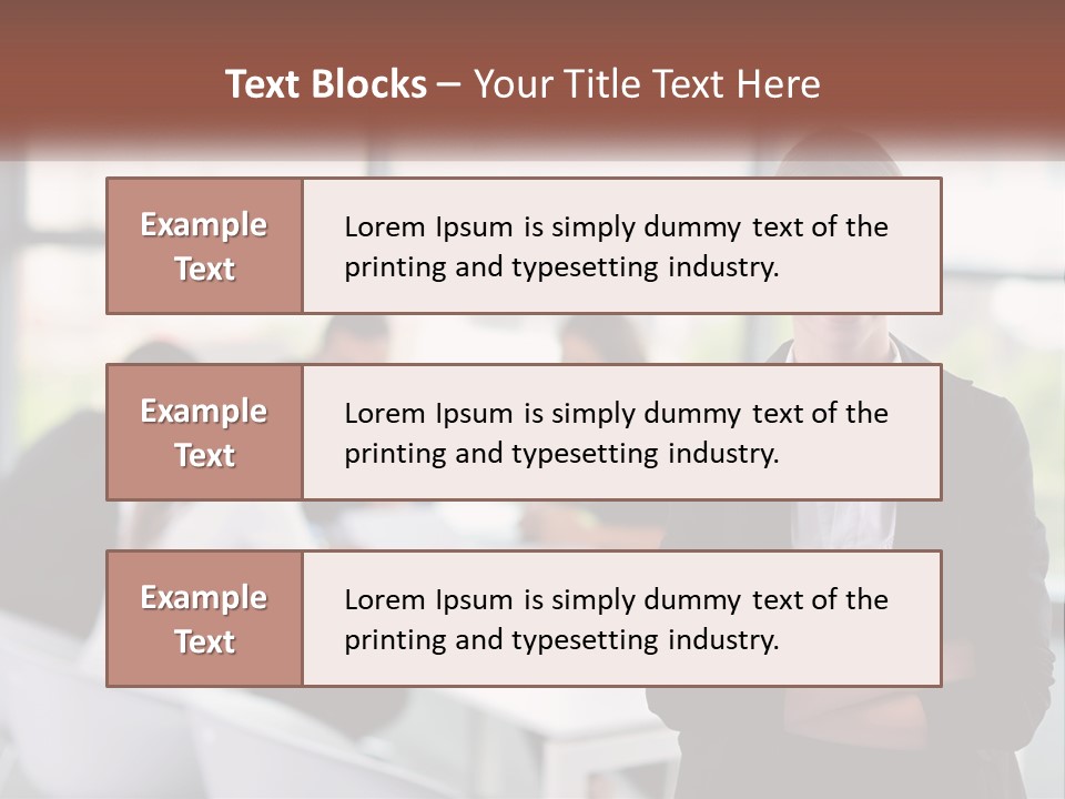 A Woman Standing In Front Of A Group Of People PowerPoint Template