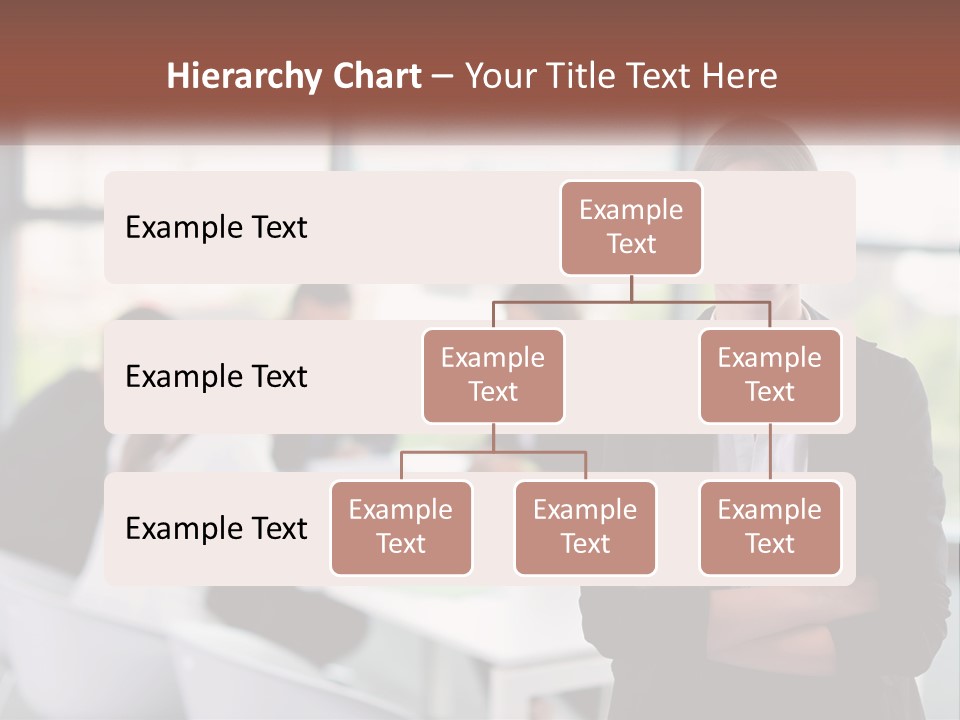 A Woman Standing In Front Of A Group Of People PowerPoint Template