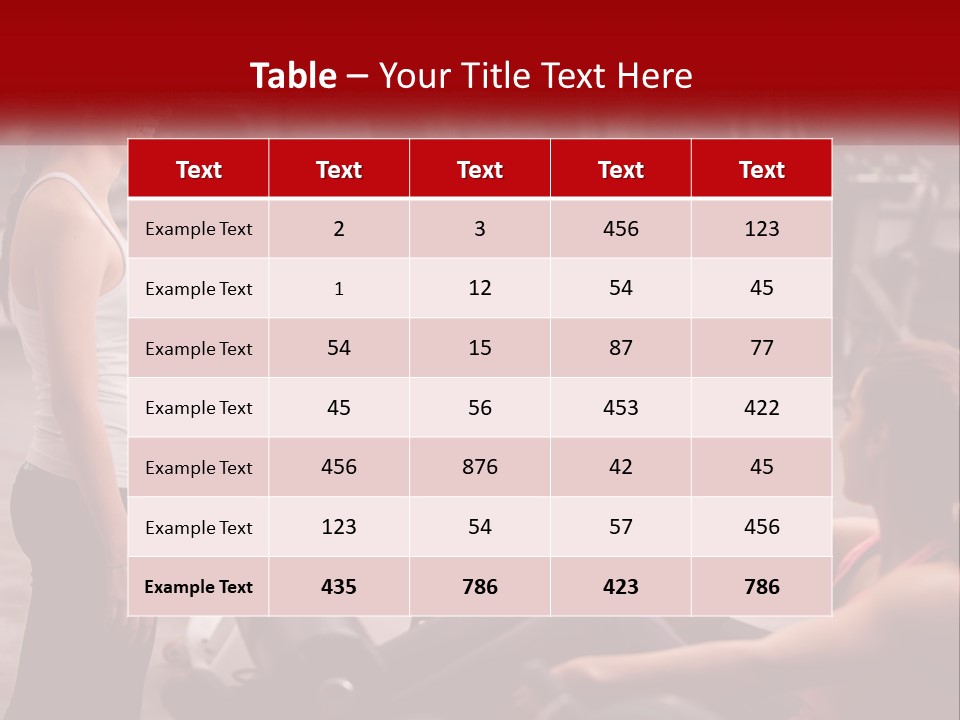 A Group Of Women Working Out In A Gym PowerPoint Template