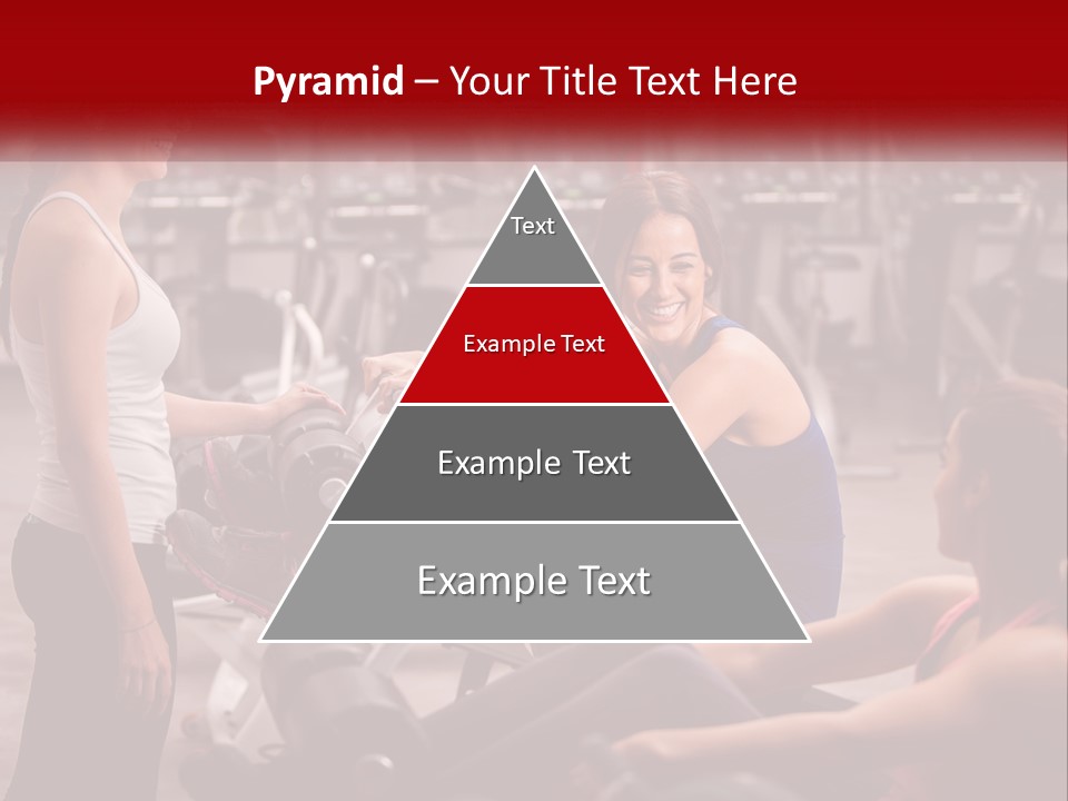 A Group Of Women Working Out In A Gym PowerPoint Template