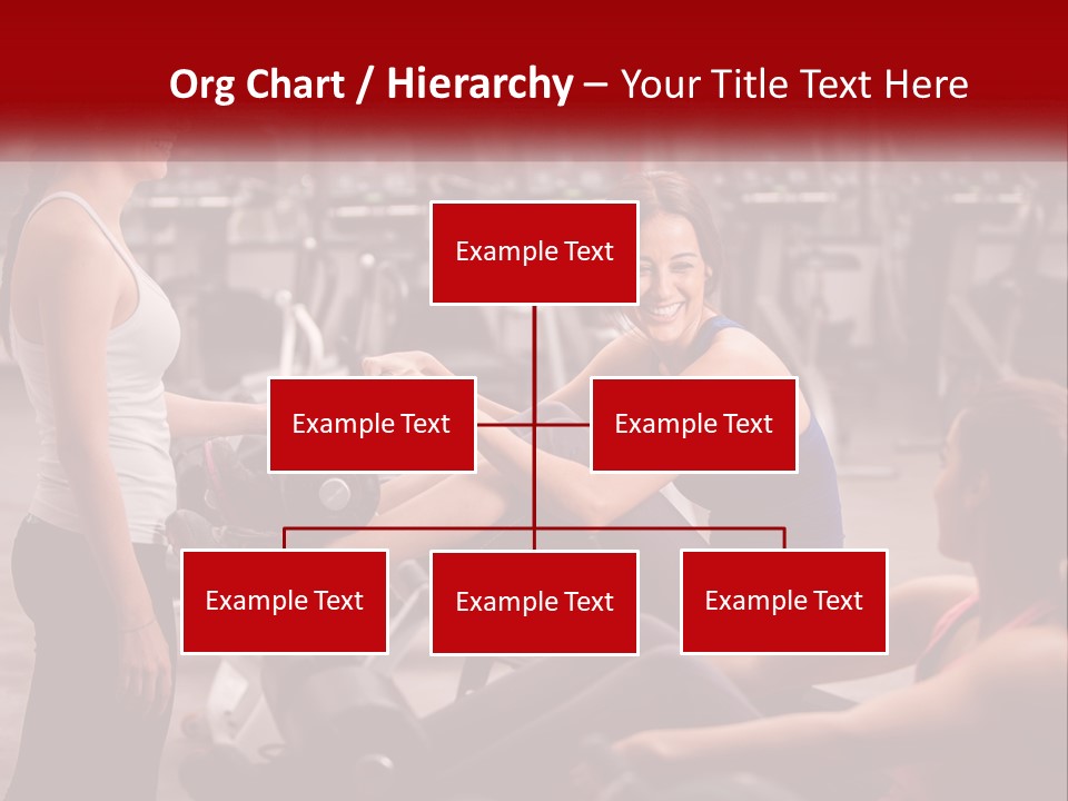 A Group Of Women Working Out In A Gym PowerPoint Template