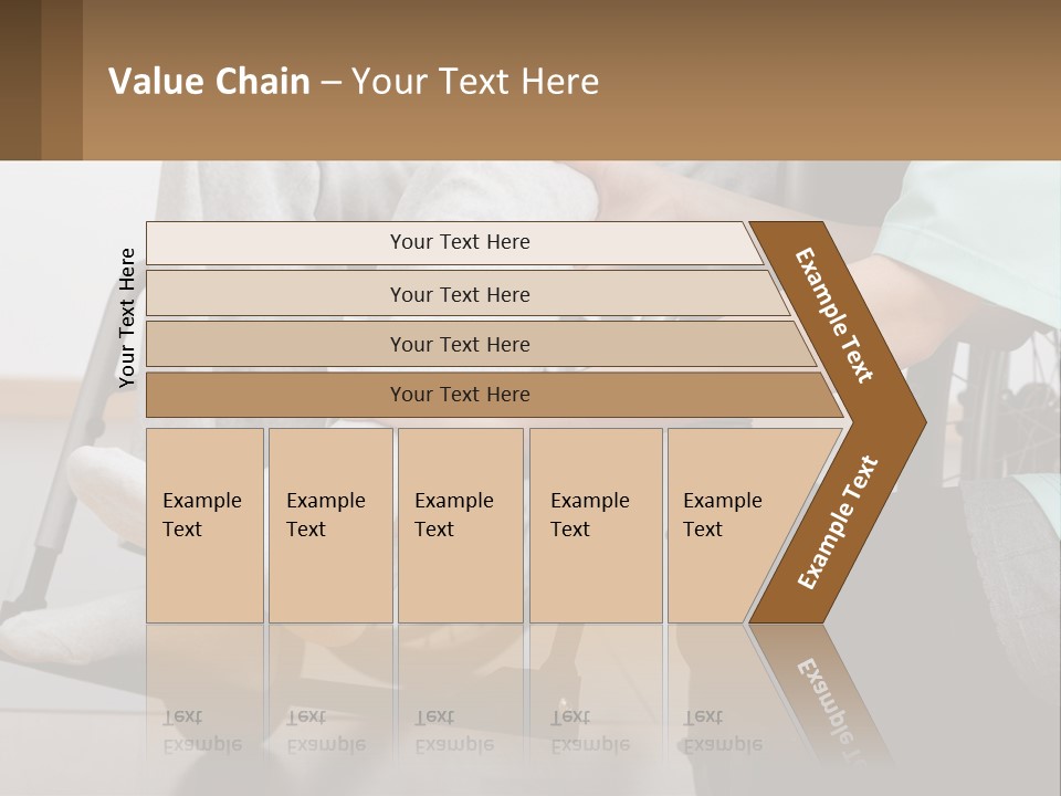 A Person Sitting In A Wheel Chair With A Foot On A Pillow PowerPoint Template