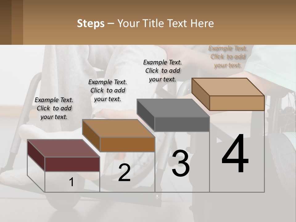 A Person Sitting In A Wheel Chair With A Foot On A Pillow PowerPoint Template