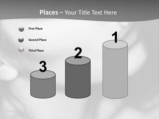 A Woman With Long Hair And Black Makeup PowerPoint Template