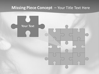 A Woman With Long Hair And Black Makeup PowerPoint Template