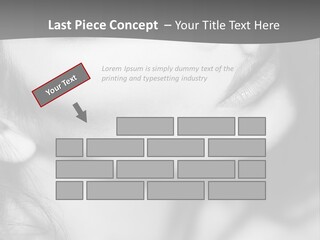 A Woman With Long Hair And Black Makeup PowerPoint Template