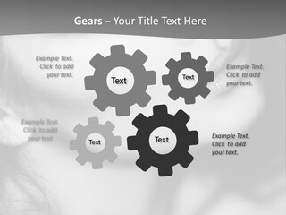 A Woman With Long Hair And Black Makeup PowerPoint Template