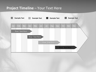A Woman With Long Hair And Black Makeup PowerPoint Template